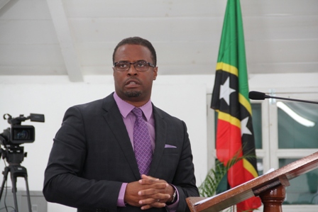 Minister of Health in the Nevis Island Administration Hon. Mark Brantley, delivering his maiden presentation on the 2013 Budget Debate in the Nevis Island Assembly Chambers on April 30, 2013
